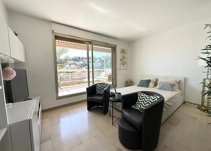 Nice, Grand Studio - Piscine - Terrasse Vue Mer